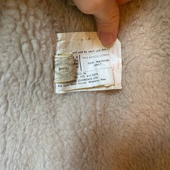 RARE Red 1970s Hudsons Bay Wool Coat Women’s Size 8 S/M - Picture 14 of 15